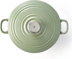 BK Bourgogne Braadpan Ø 24 Cm - Groen - Gietijzer - Inductie -Keukengerei Winkel 1200x993 4