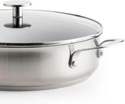 KitchenAid Stainless Steel Hapjespan Met Glazen Deksel ø28cm - RVS - Inductie - Anti-aanbak -Keukengerei Winkel 1200x995 5