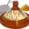 Marokkaanse Aardewerk Authentieke Tajine 35 Cm + Kruiden En Vlamverdeler -Keukengerei Winkel 1200x995 7