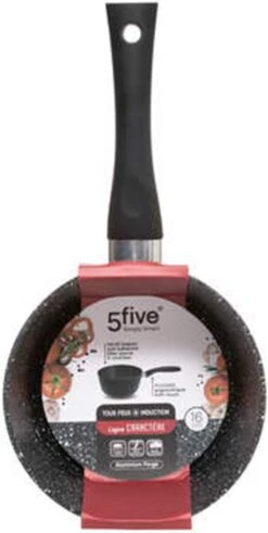 5Five - Steelpan/sauspan - Alle Kookplaten Geschikt - Zwart - D16 Cm -Keukengerei Winkel 604x1200