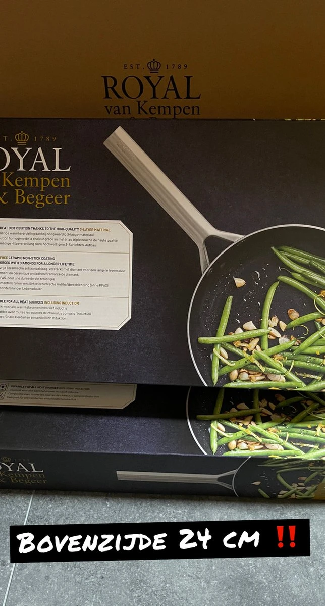 Royal Van Kempen En Begeer - Koekenpan - 24 Cm 4 Royal Van Kempen En Begeer - Koekenpan - 24 Cm - Afbeelding 2