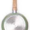 Just Vegan Koekenpan ECO Met Afneembaar Handvat 20 Cm Aluminium Groen -Keukengerei Winkel 668x1200