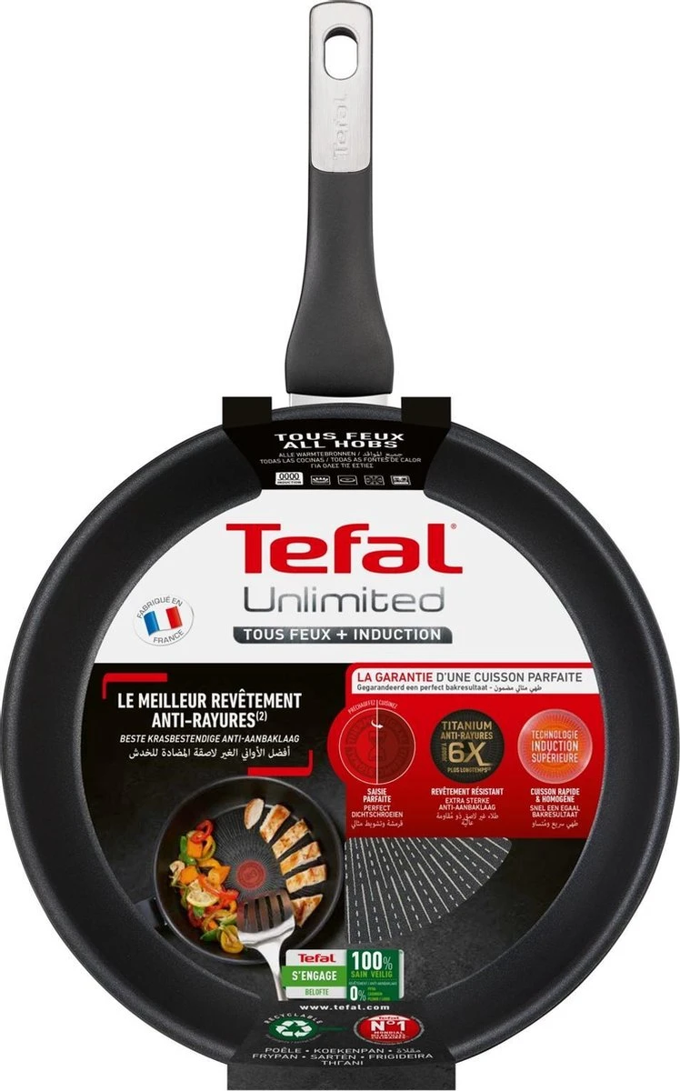 Tefal Unlimited Koekenpan - Ø 28 Cm 8 Tefal Unlimited Koekenpan - Ø 28 Cm - Afbeelding 6