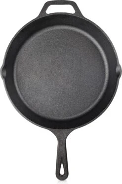Navaris Gietijzeren Koekenpan - Braadpan Van Gietijzer - Ronde Skillet - Geschikt Voor Alle Warmtebronnen - Ø 30 Cm - Ovenbestendig Tot 260 Graden -Keukengerei Winkel 802x1200 1
