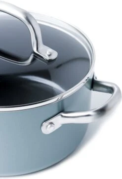 GreenPan Mayflower Pannenset - 5-delig + 5 Accessoires - Lichtblauw - Inductie - PFAS-vrij -Keukengerei Winkel 817x1200