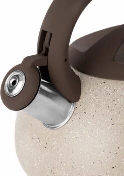 Florina Lava Fluitketel RVS Met Steen Coating 2,5L Voor Alle Warmtebronnen - Waterketel - Waterkoker - Cool Touch Handvat - Bruin / Beige -Keukengerei Winkel 848x1200 15