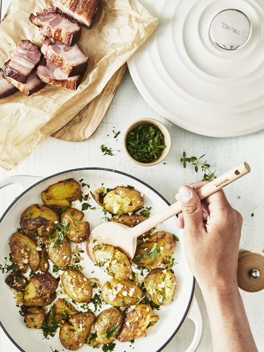 Tefal LOV Lage Braadpan - 3.8L - Ø28 Cm - Beige 8 Tefal LOV Lage Braadpan - 3.8L - Ø28 Cm - Beige - Afbeelding 6