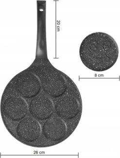 Emoji Pannenkoekenpan Pancake | 26cm | 7 Kop - Marmeren Anti Aanbaklaag Met Smiley 12 Emoji Pannenkoekenpan Pancake | 26cm | 7 Kop - Marmeren Anti Aanbaklaag Met Smiley -Keukengerei Winkel 911x1200