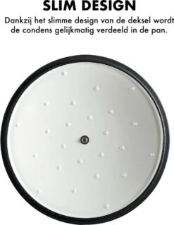 MOA Gietijzeren Braadpan - Inhoud 7,2 Liter - 30CM - Rond - Alle Warmtebronnen - Ook Voor Inductie - Gewicht 7,3 Kg - Wit - C30W -Keukengerei Winkel 928x1200 1