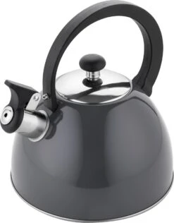 Florina Brillo Fluitketel 2,5L Voor Alle Warmtebronnen - Waterketel - Donkergrijs -Keukengerei Winkel 939x1200